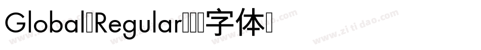 Global Regular字体转换